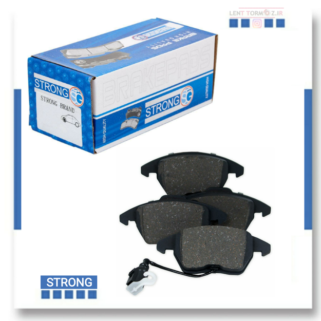 Strong front wheel brake pads MVM 110 brand