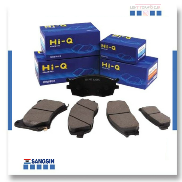 Front wheel brake pads of Kia Cerato, model 2006 to 2009, brand hi-q