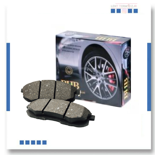 Picture of Peugeot 207 type B front wheel brake pads model 93 and above Iran Khodro